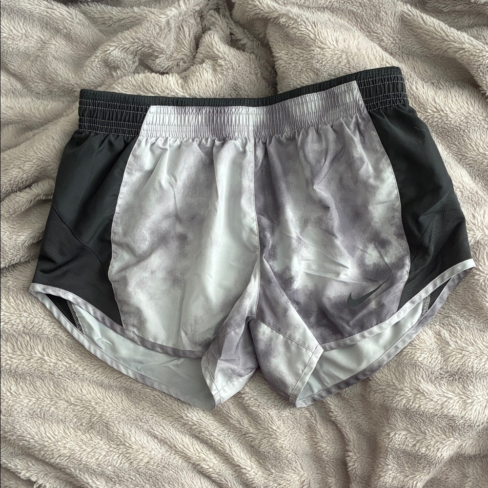 Nike Women's Athletic Shorts in Gray and Black